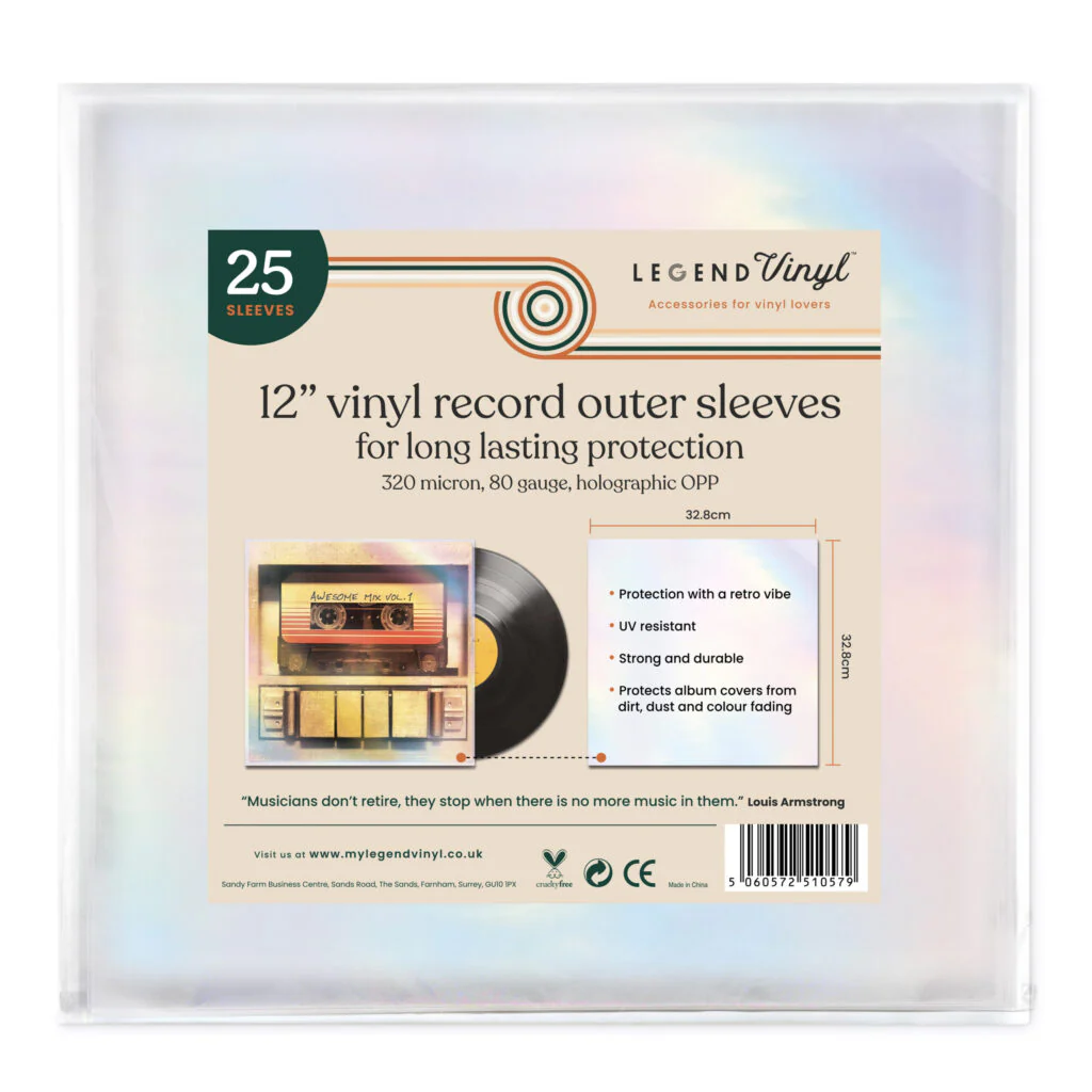 12″ Vinyl Record Outer Sleeves – Retro Holographic Effect – 25 - Image 2