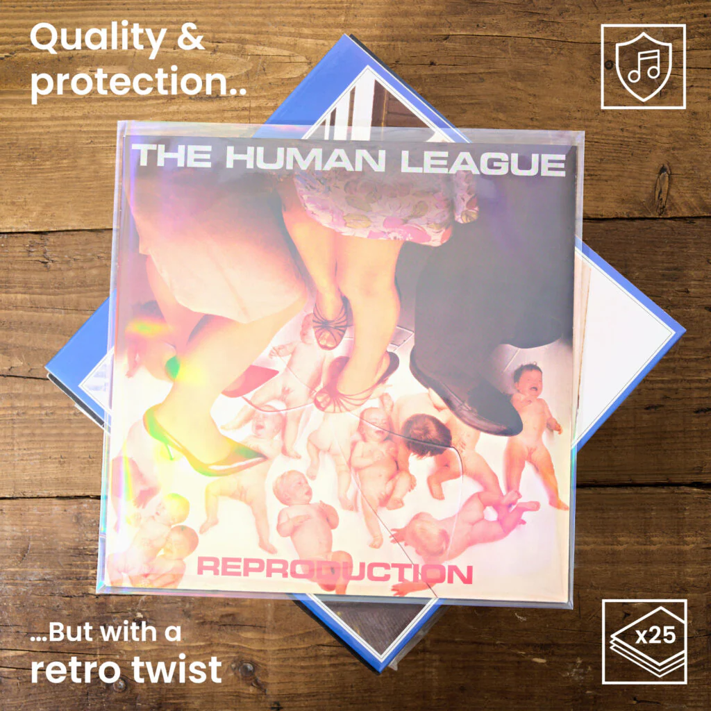 12″ Vinyl Record Outer Sleeves – Retro Holographic Effect – 25 - Image 3