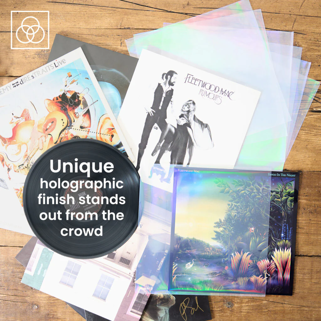12″ Vinyl Record Outer Sleeves – Retro Holographic Effect – 25 - Image 4