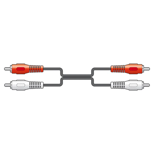 2 X Rca Phono Plugs To 2 X Rca Phono Plugs 1.2m - Image 2