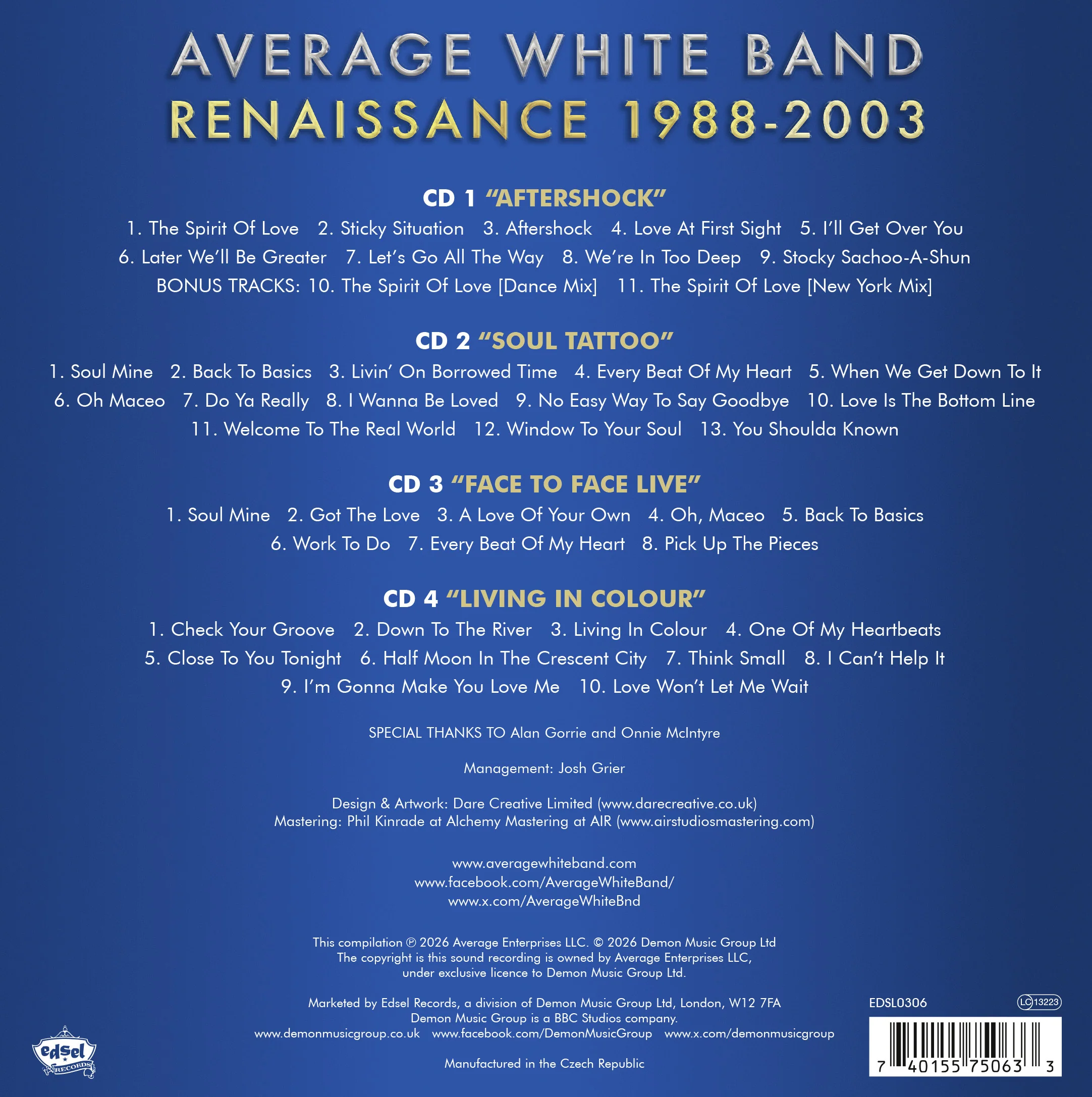 AVERAGE WHITE BAND - RENAISSANCE 1988-2003 - Image 2