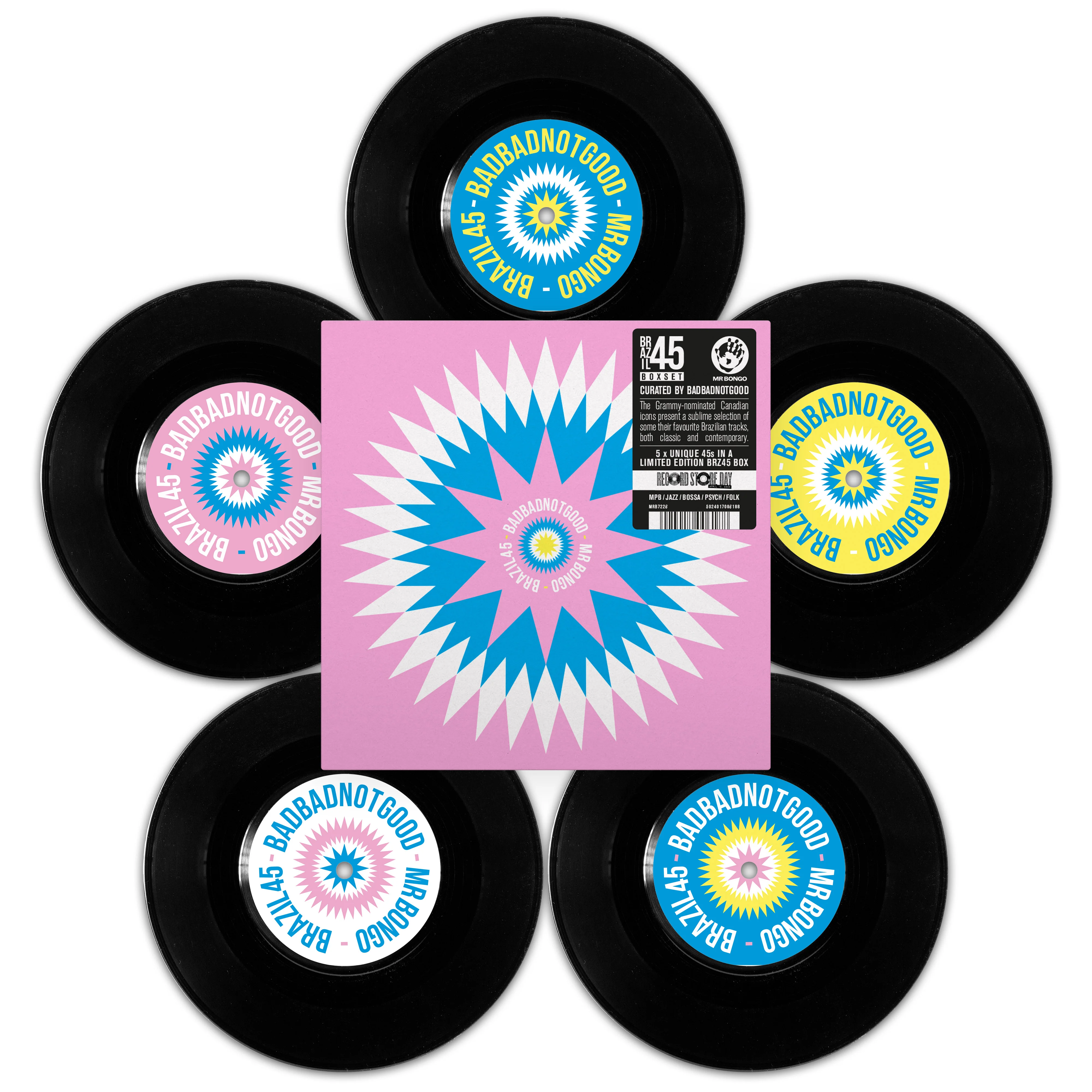 BADBADNOTGOOD (Various) - Brazil 45 Boxset Vol.6 - 5 x 7" Black Vinyl Boxset  [RSD 2025]