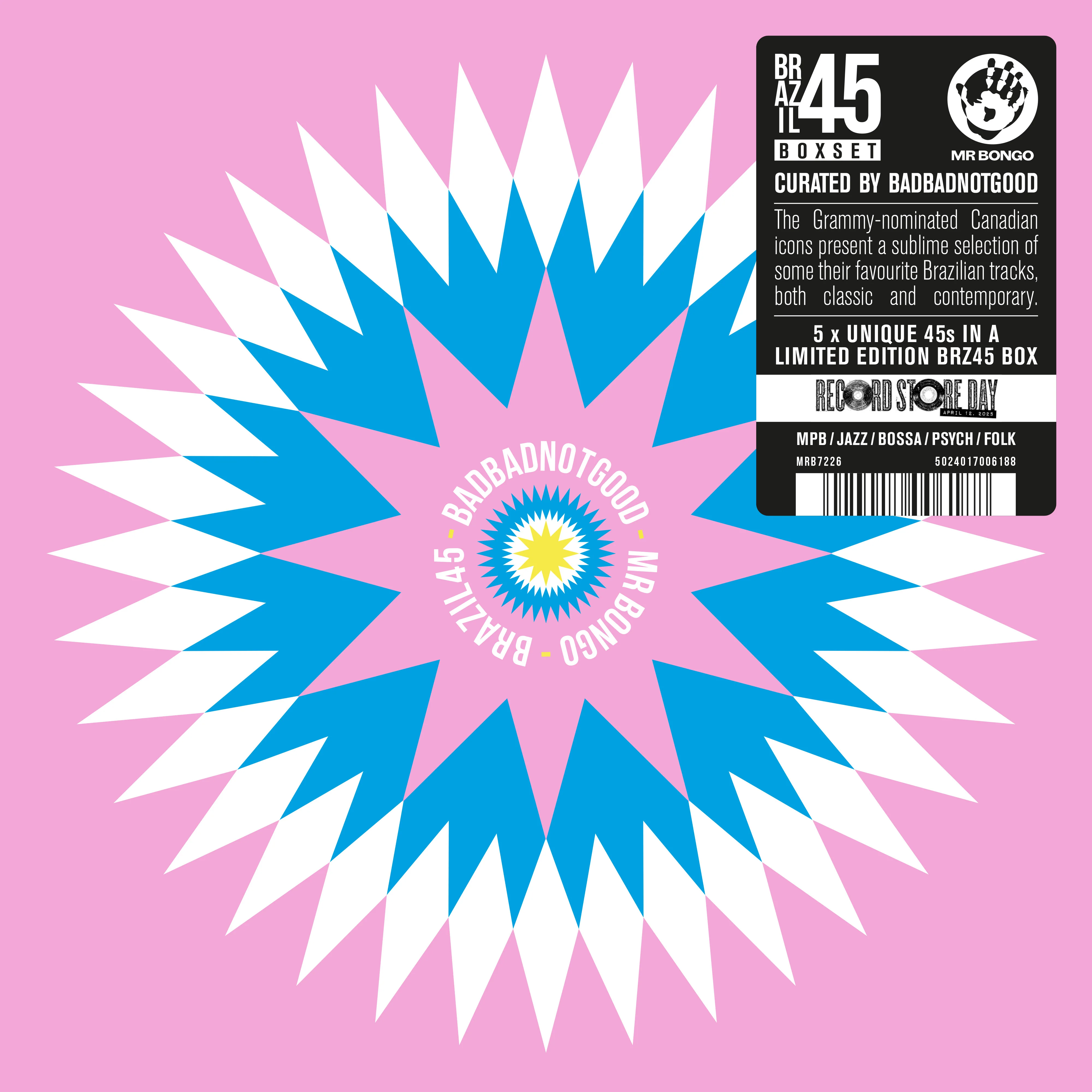 BADBADNOTGOOD (Various) - Brazil 45 Boxset Vol.6 - 5 x 7" Black Vinyl Boxset  [RSD 2025] - Image 2