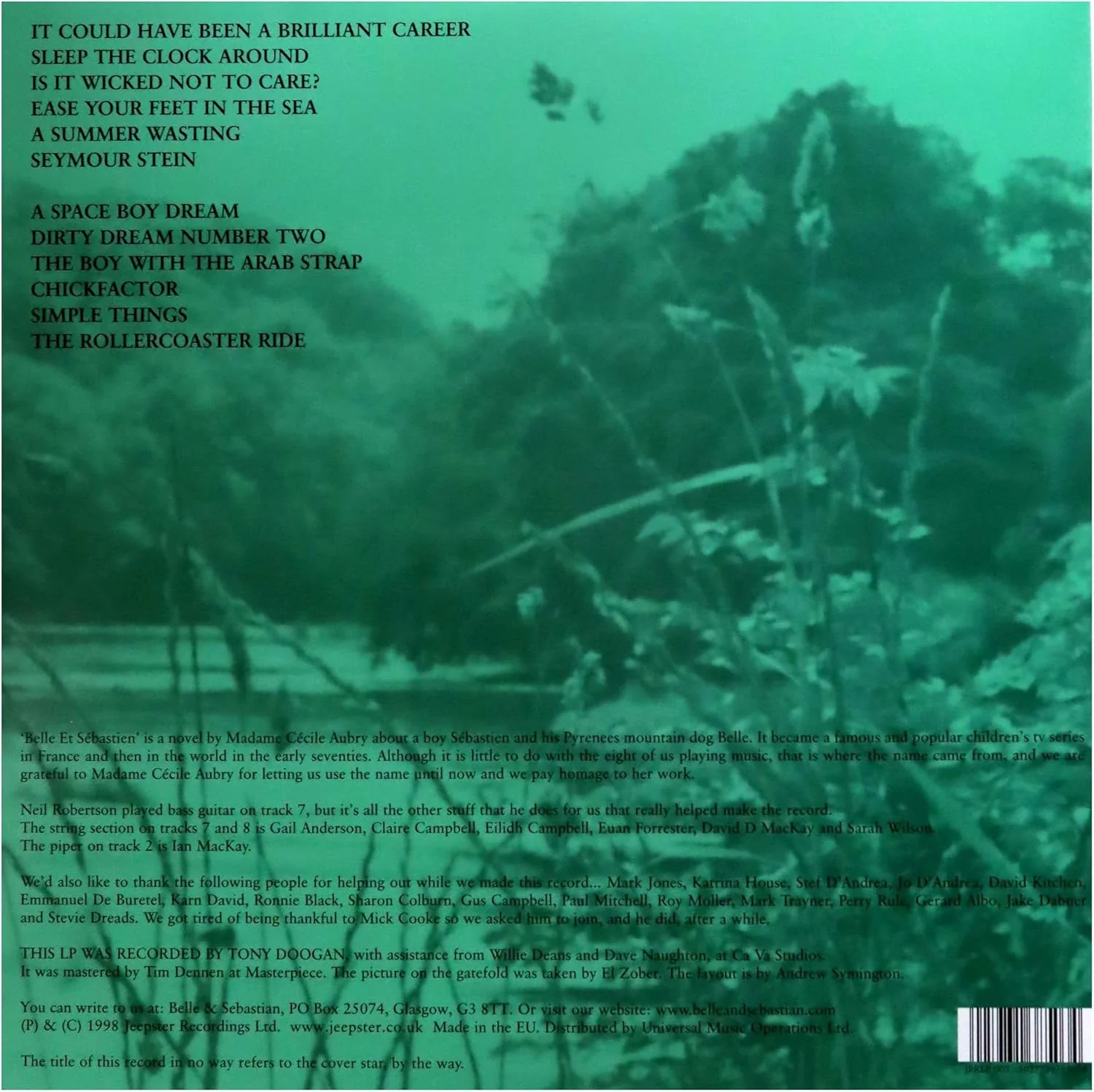 BELLE AND SEBASTIAN - THE BOY WITH THE ARAB STRAP (ALTERNATIVE COLOUR ARTWORK) - Image 2