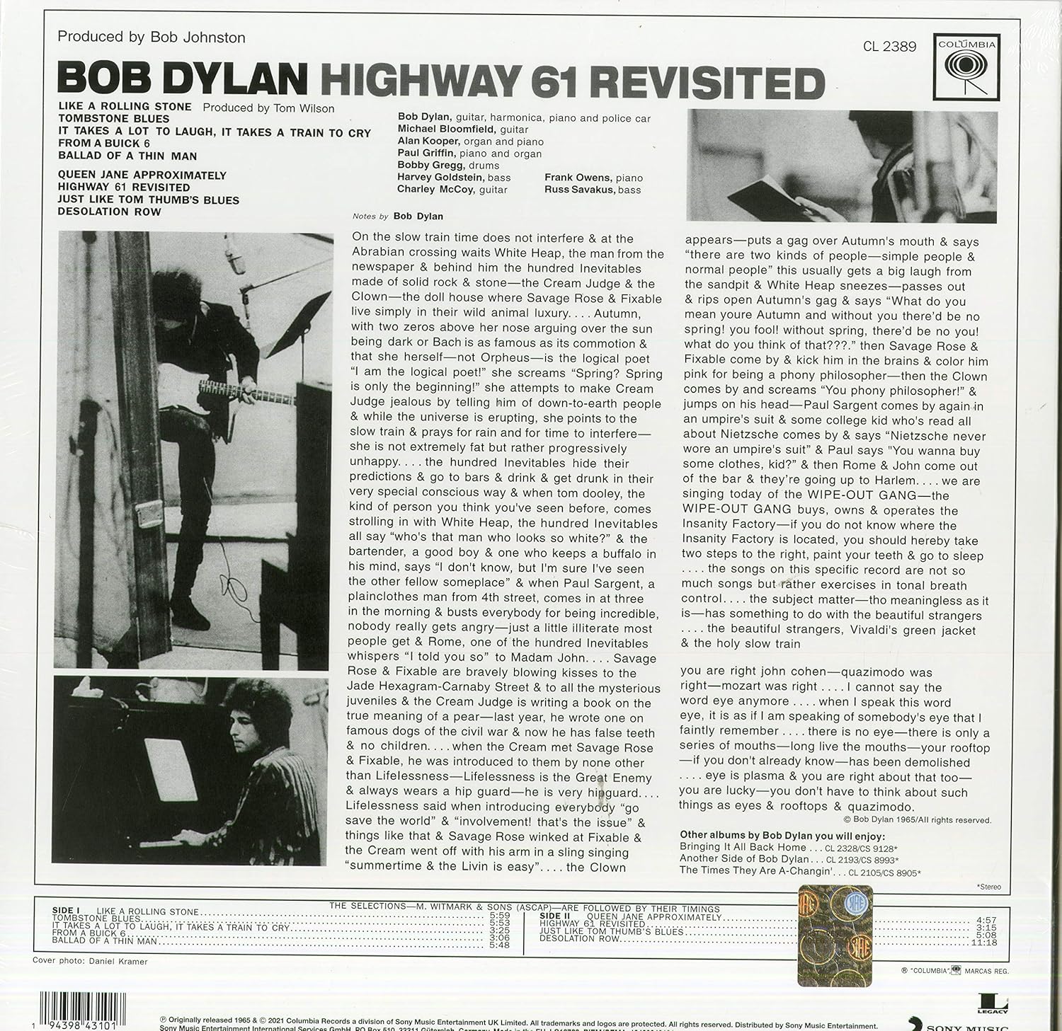 Bob Dylan - Highway 61 Revisited - Image 2