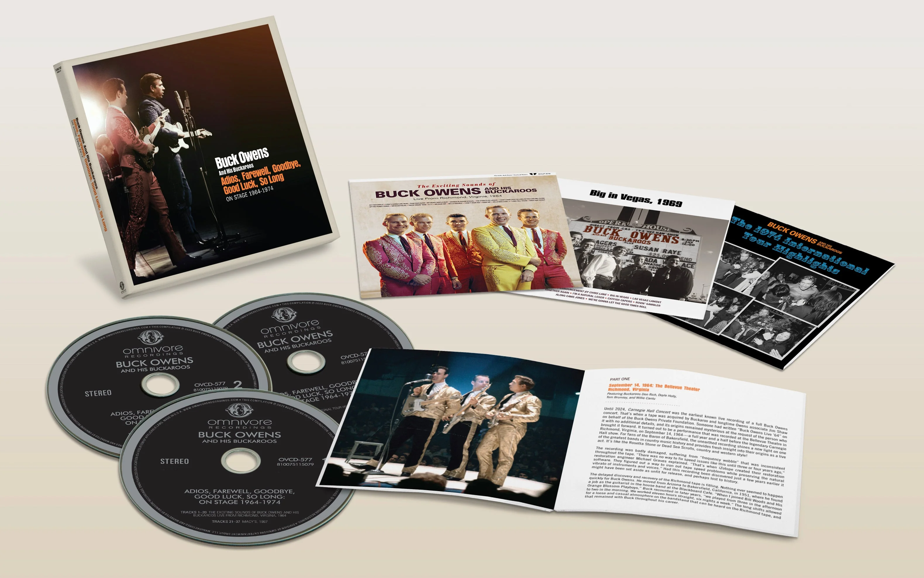 Buck Owens And His Buckaroos - Adios, Farewell, Goodbye, Good Luck, So Long: On Stage 1964-1974 - Image 2