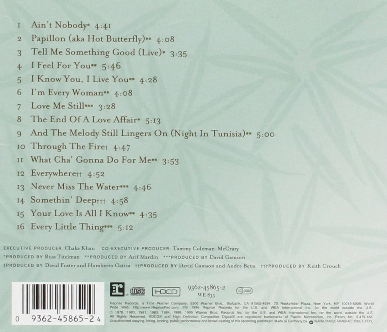Chaka Khan - Epiphany - The Best Of - Volume One - Image 2