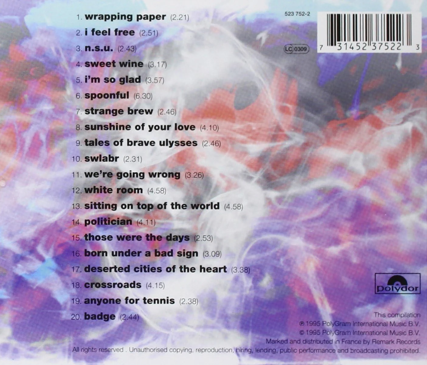 Cream - The Very Best of Cream - Image 2