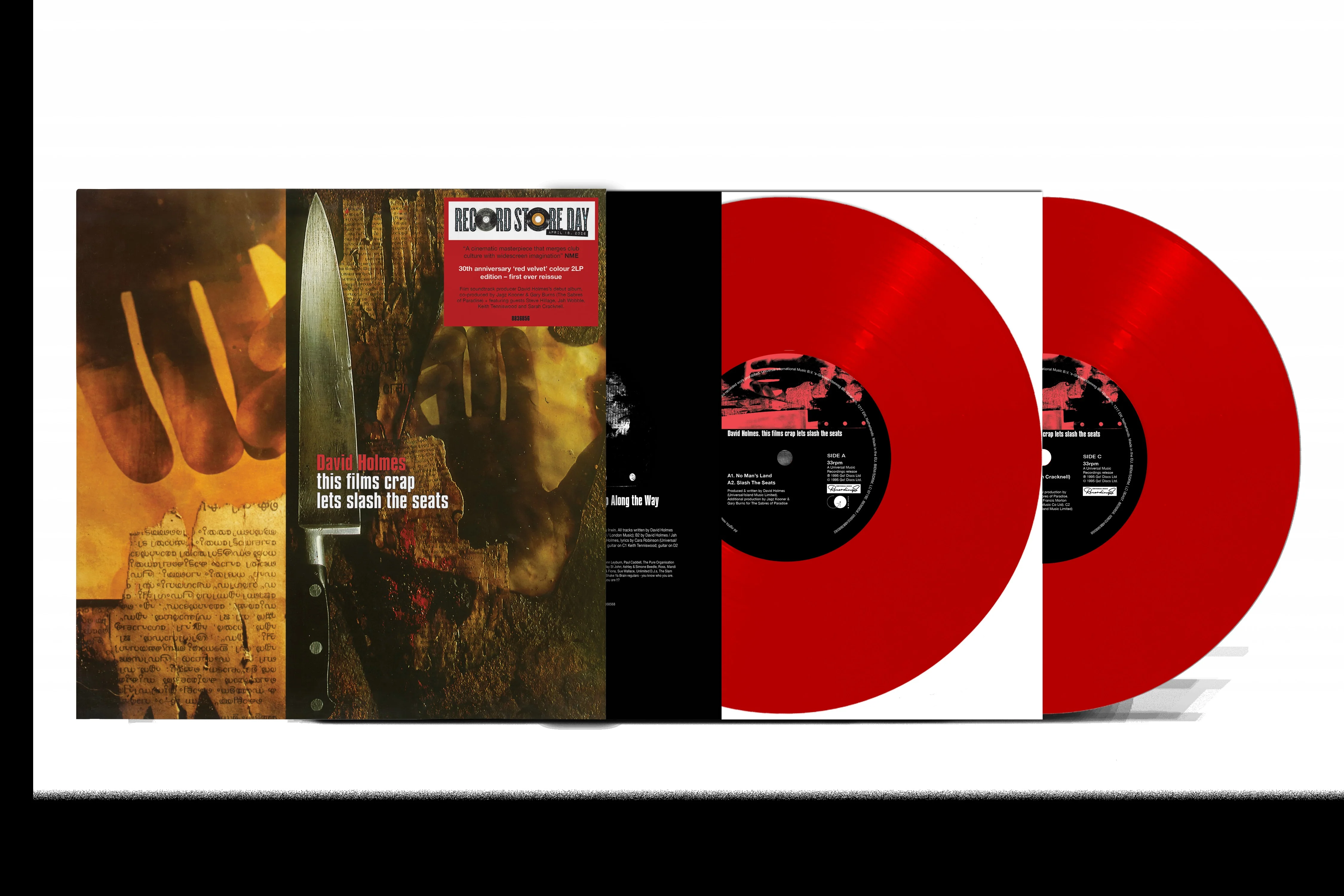 David Holmes - This Film's Crap, Let's Slash The Seats - 2LP - Red Velvet Vinyl  [RSD 2026]