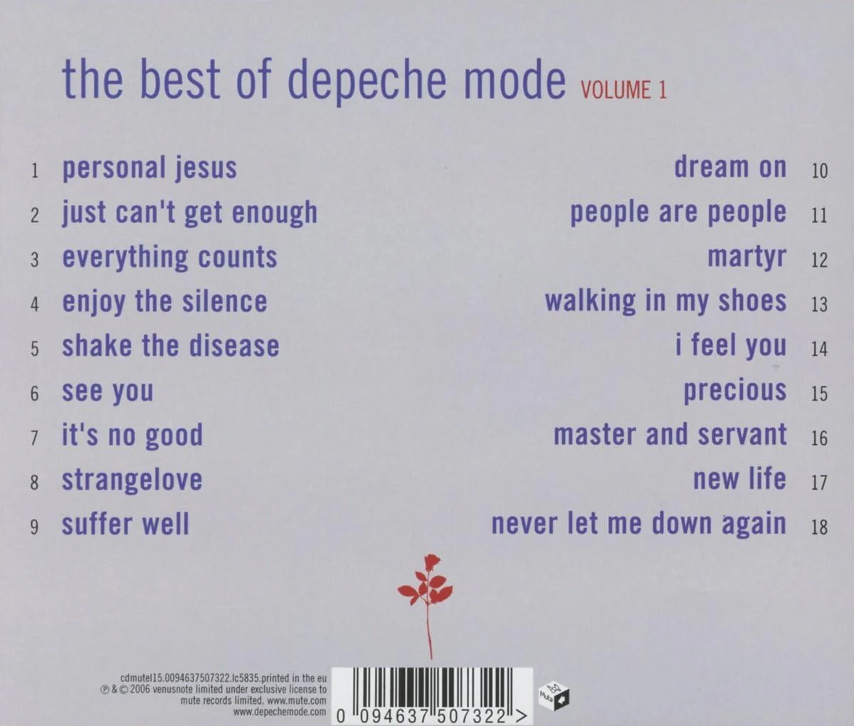 Depeche Mode - The Best Of Depeche Mode, Vol. 1 - Image 2