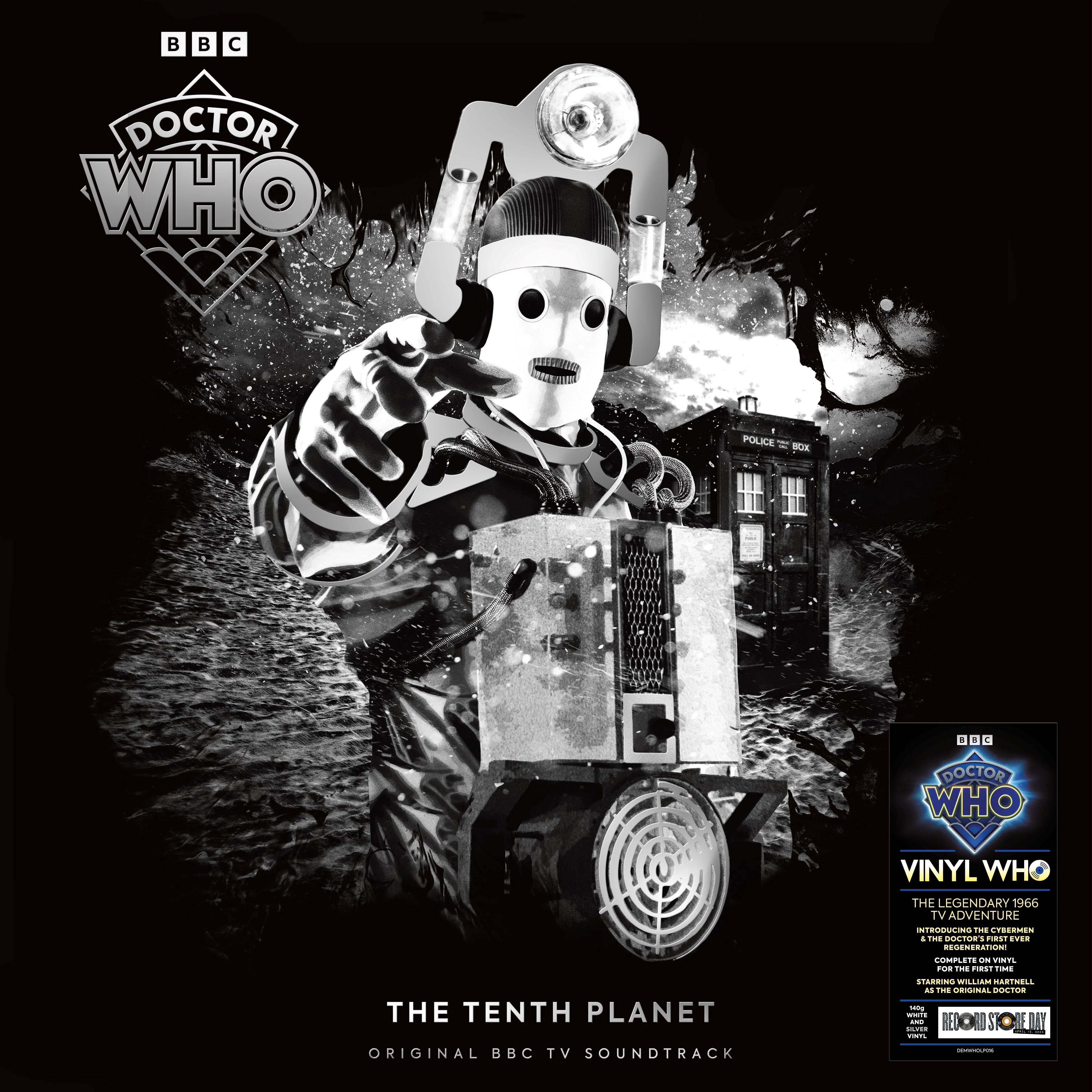 Doctor Who - The Tenth Planet - 12" 140g One White & One Silver Vinyl  [RSD 2025] - Image 2