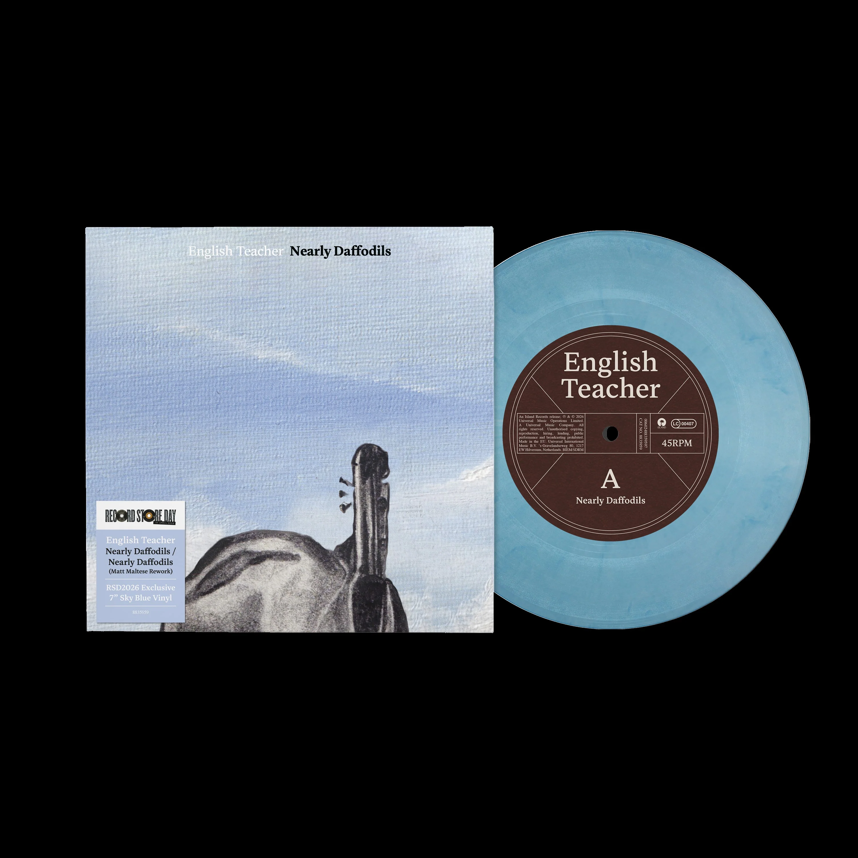 English Teacher - Nearly Daffodils / Nearly Daffodils (Matt Maltese Rework) - 7" - Sky Blue Vinyl  [RSD 2026]