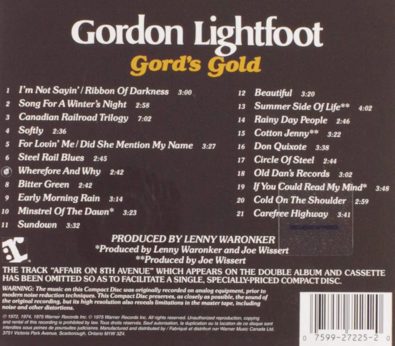 Gordon Lightfoot - Gord's Gold - Image 2