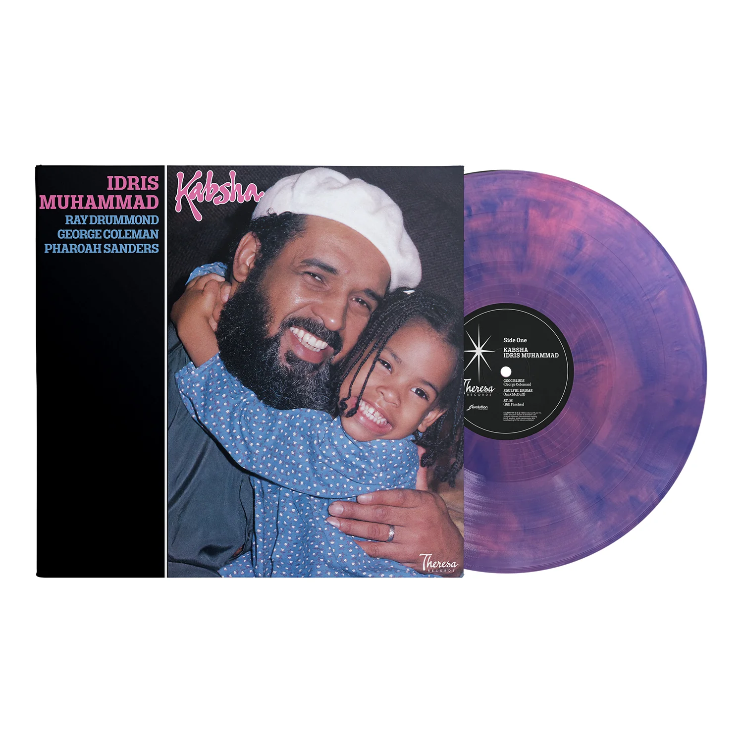 Idris Mohammad - Kabsha - 1LP - Limited Numbered Edition 180g Transparent Indigo/Deep Pink Marbled Vinyl   [RSD 2026]