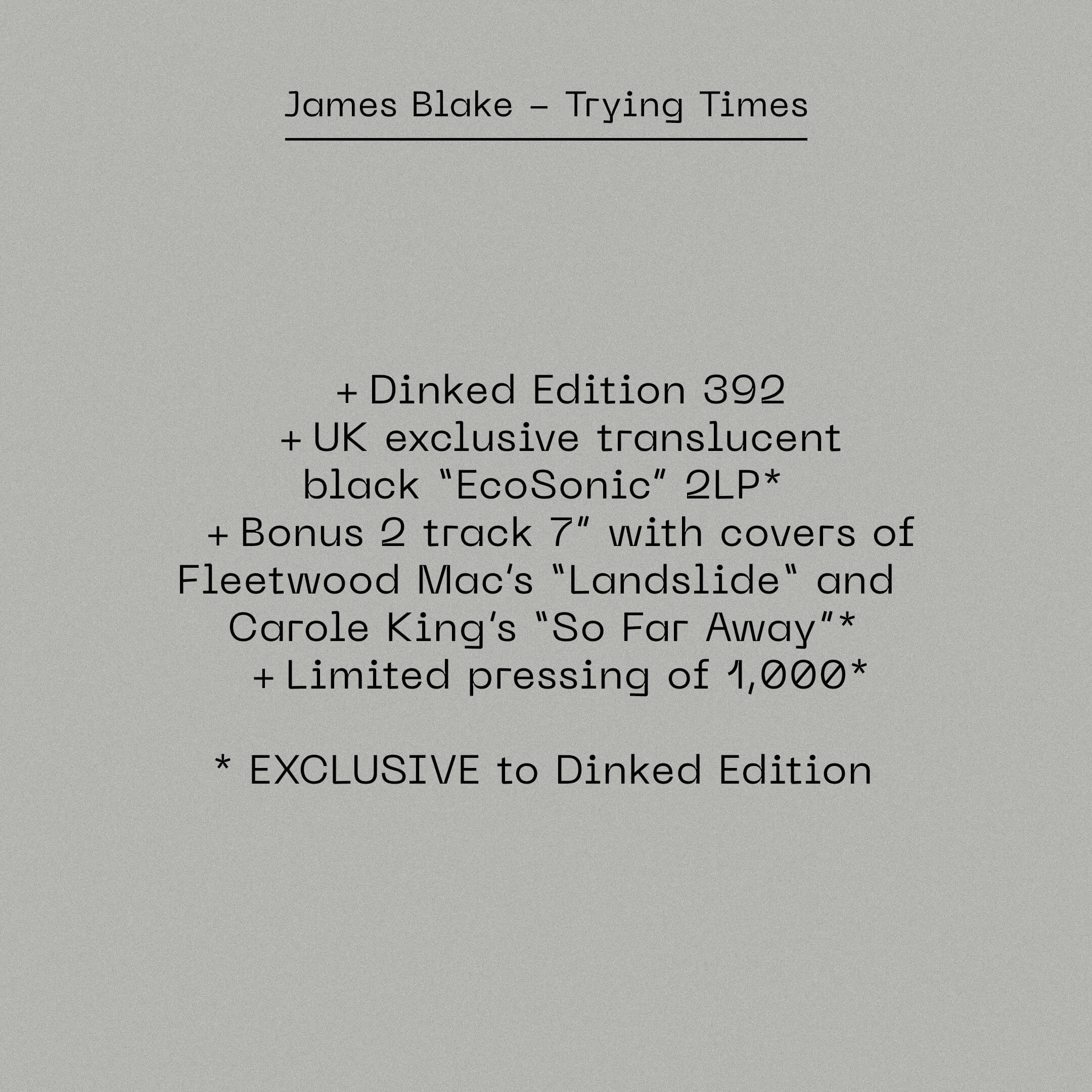 James Blake - Trying Times - Image 3
