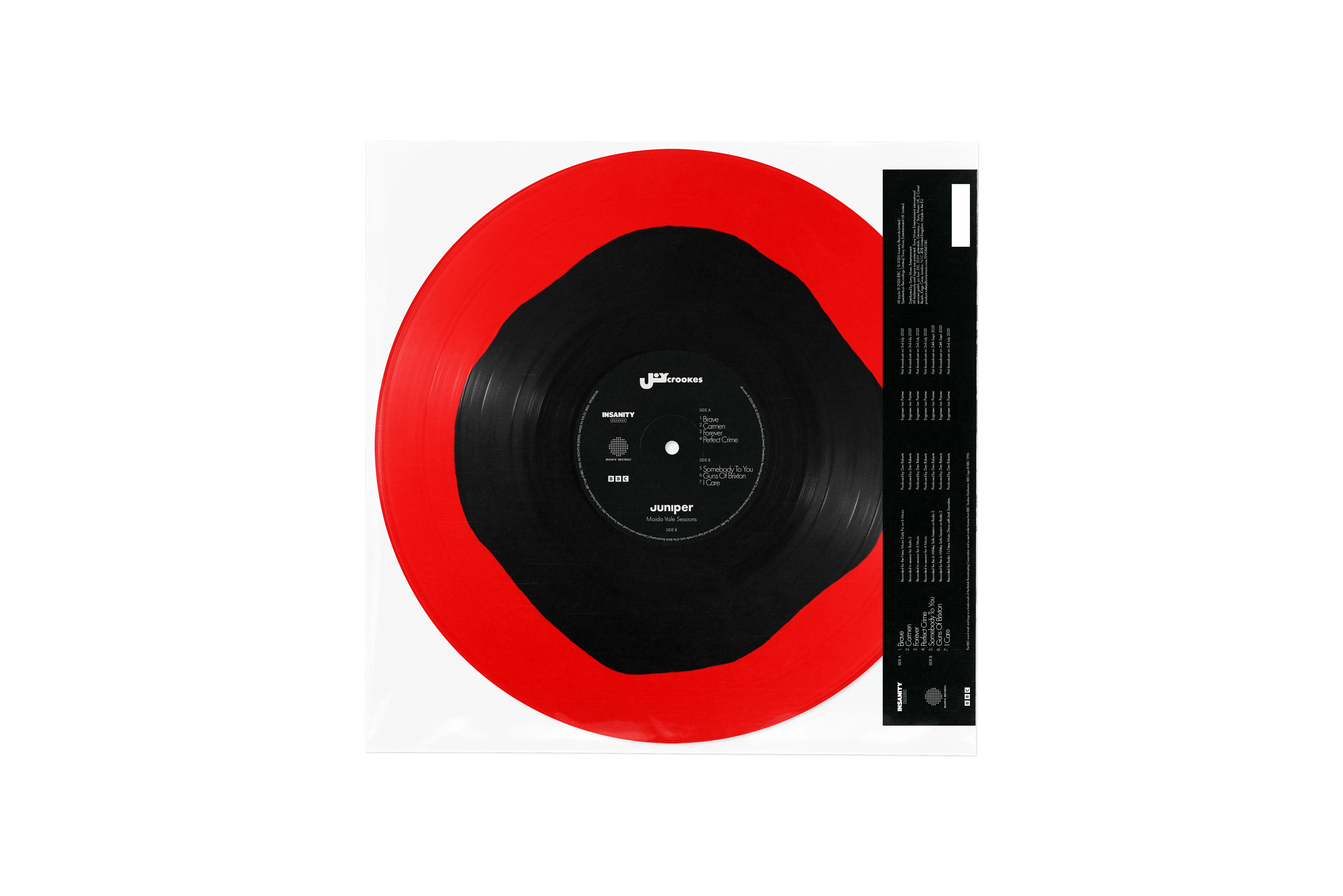 Joy Crookes - Juniper - BBC Maida Vale Live Sessions - 1LP - Red/Black Yolk Effect Vinyl w/ Obi Strip  [RSD 2026] - Image 2