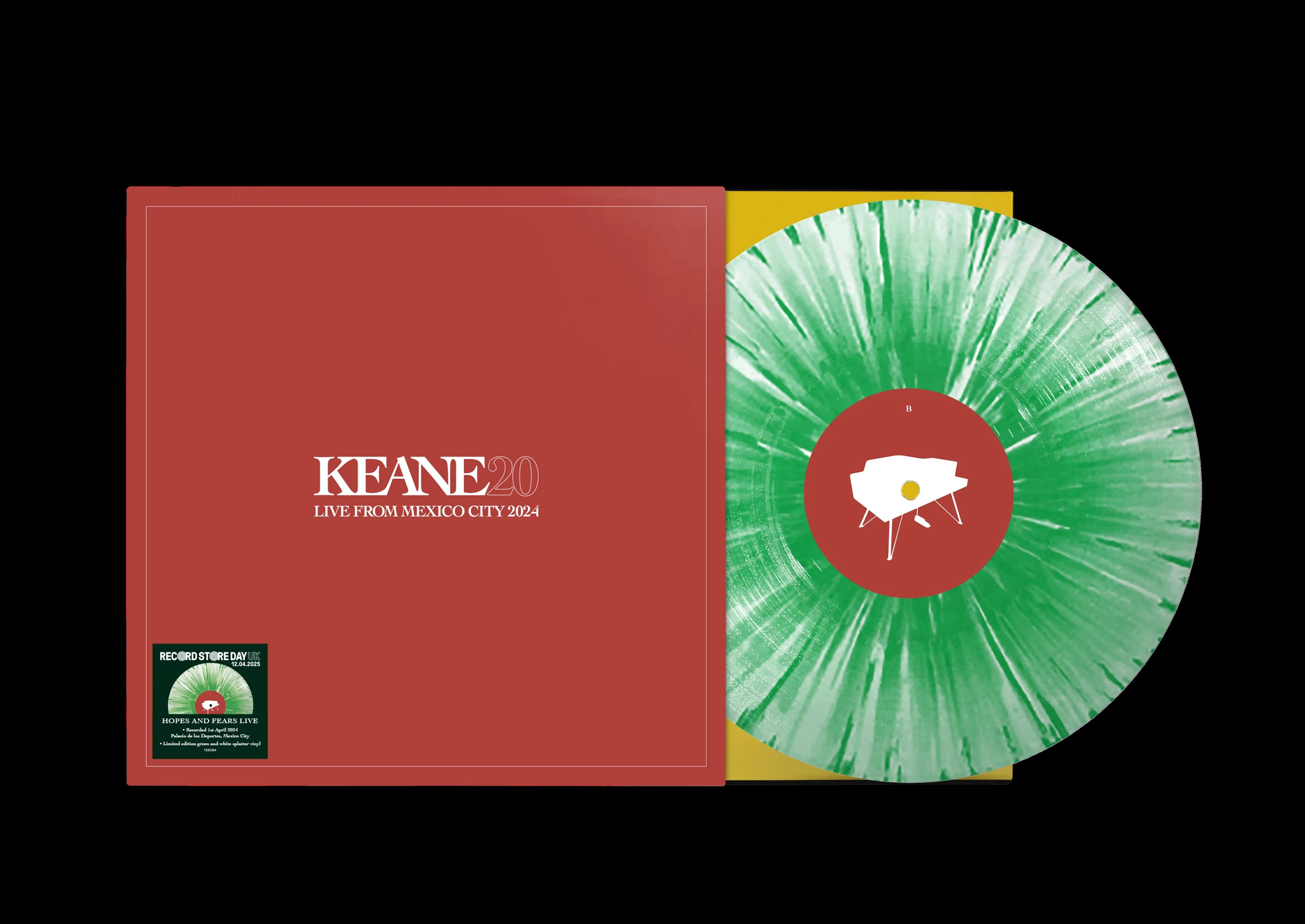 Keane - Live From Mexico City 2024 - 1LP - Green and White Splatter Vinyl  [RSD 2025]