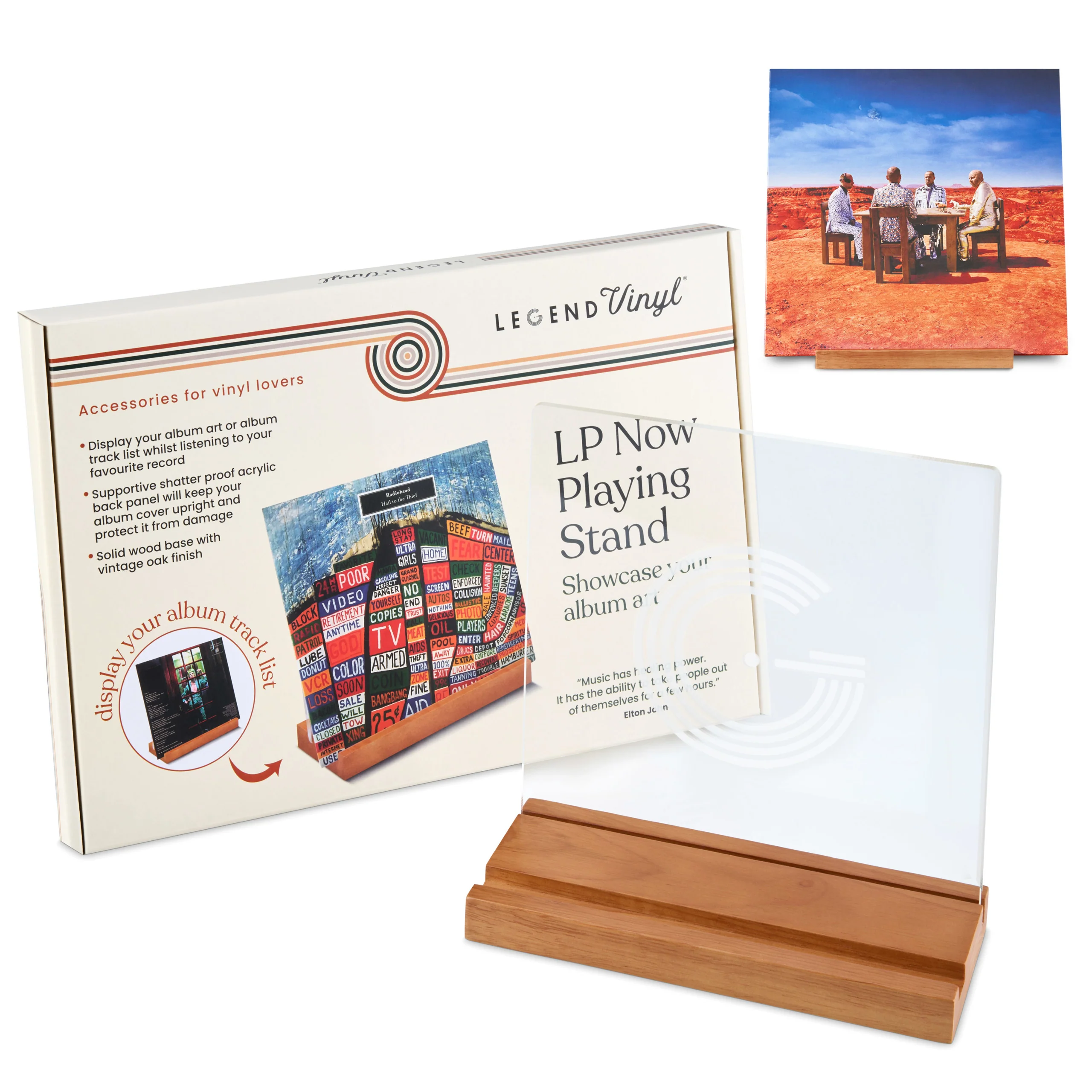 Legend Vinyl LP Display Stand “Now Playing” - Image 2