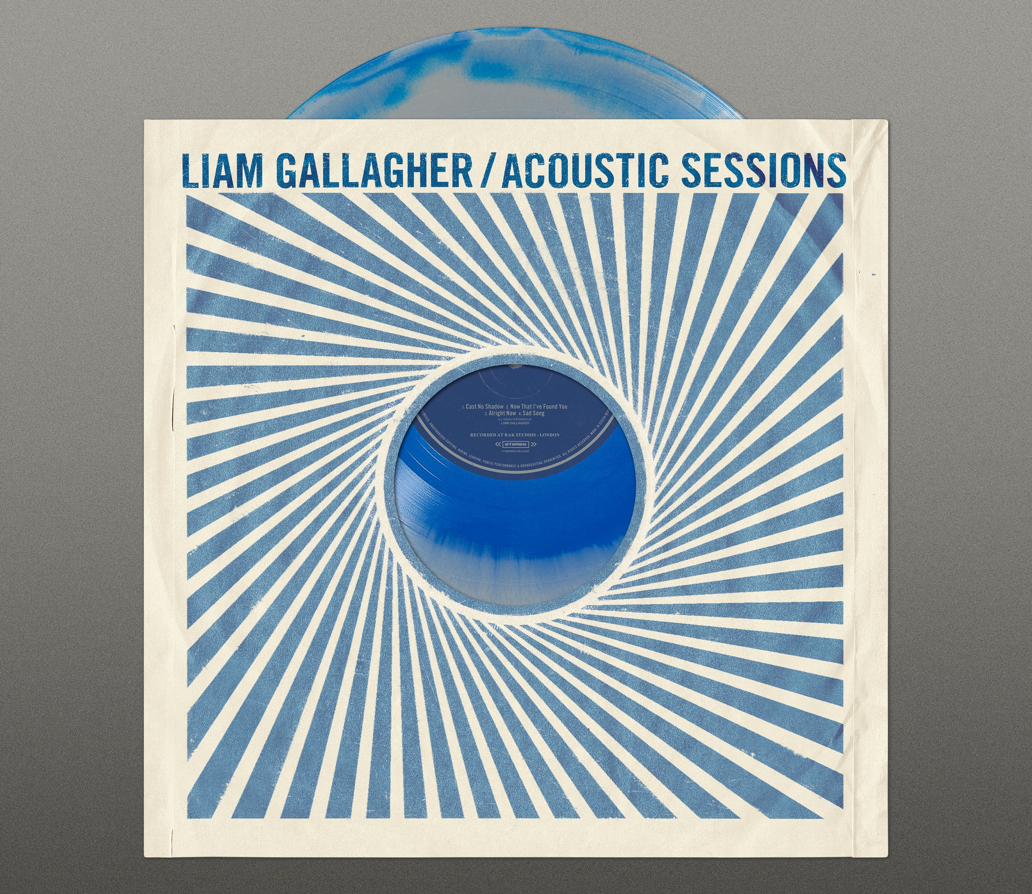 Liam Gallagher - Acoustic Sessions - 1LP - Silver & Blue Vinyl (colour-in-colour)  [RSD 2025]
