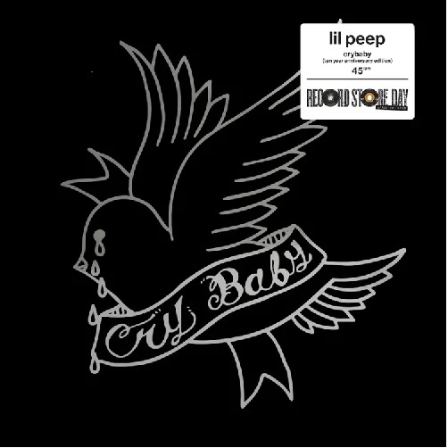 Lil Peep - crybaby - 1LP - Black inside White inside Clear Tri Color Vinyl   [RSD 2026] - Image 2