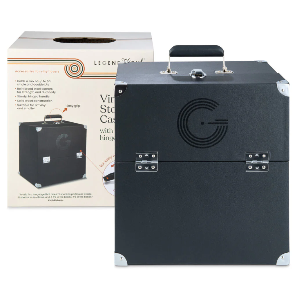 LP Storage Case With Double Hinged Flaps