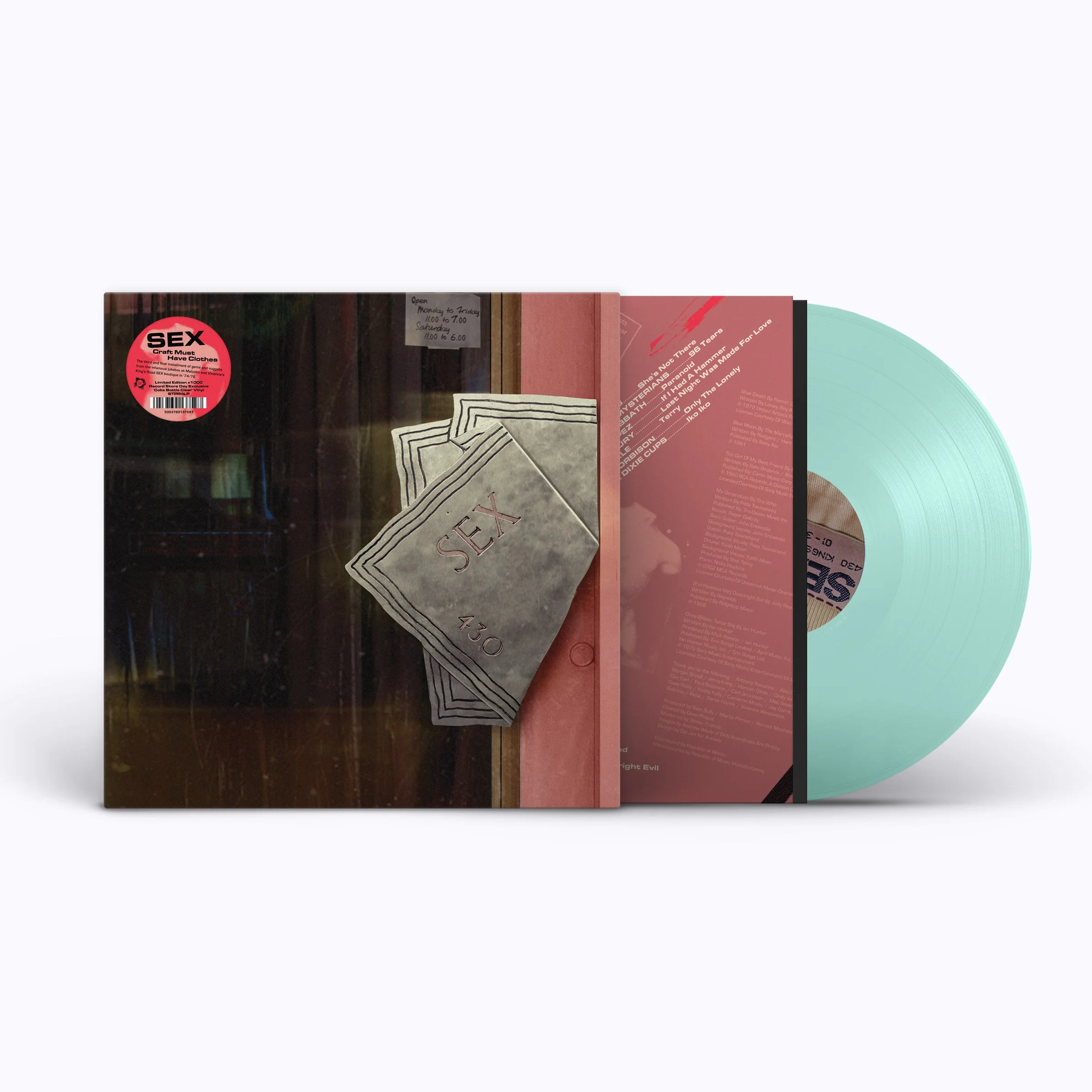 Sex: Craft Must Have Clothes - 1LP - Coke bottle Clear Vinyl  [RSD 2026]