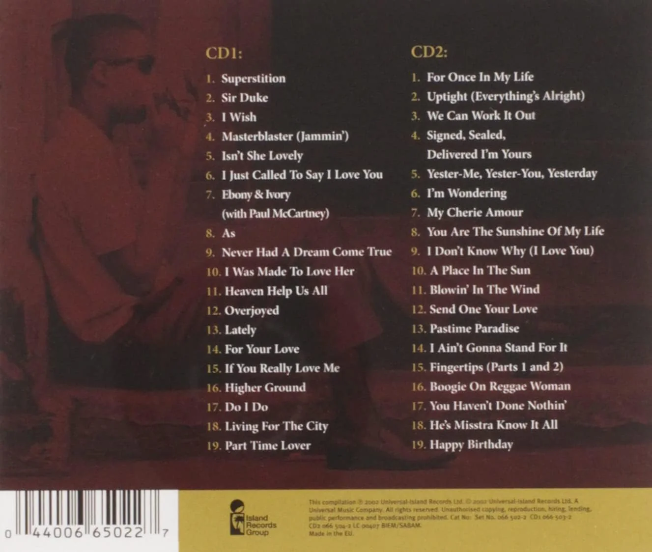 Stevie Wonder - The Definitive Collection - Image 2