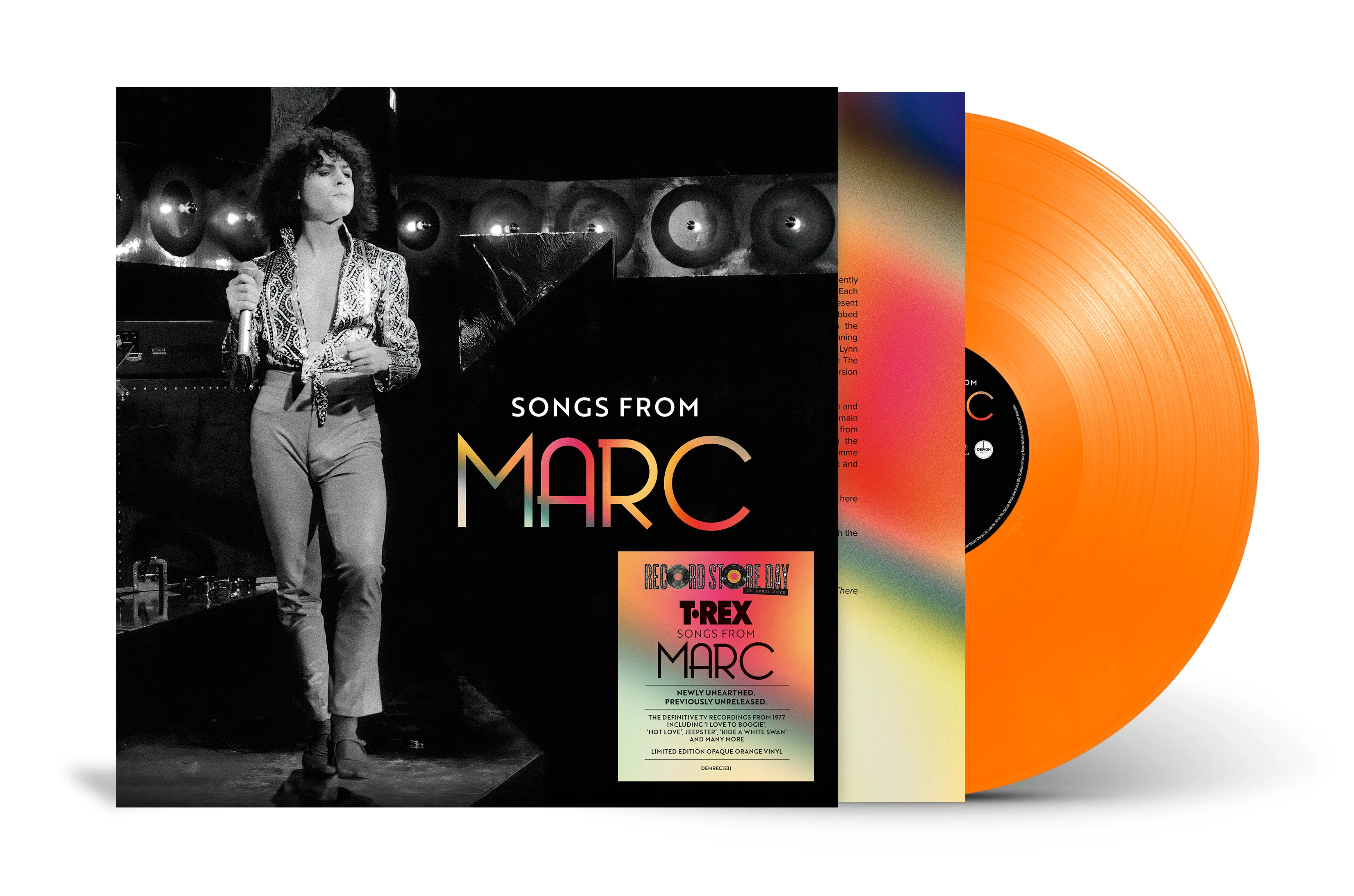 T. Rex - Songs from "Marc" - 1LP - Limited Edition Opaque Orange Vinyl  [RSD 2026]