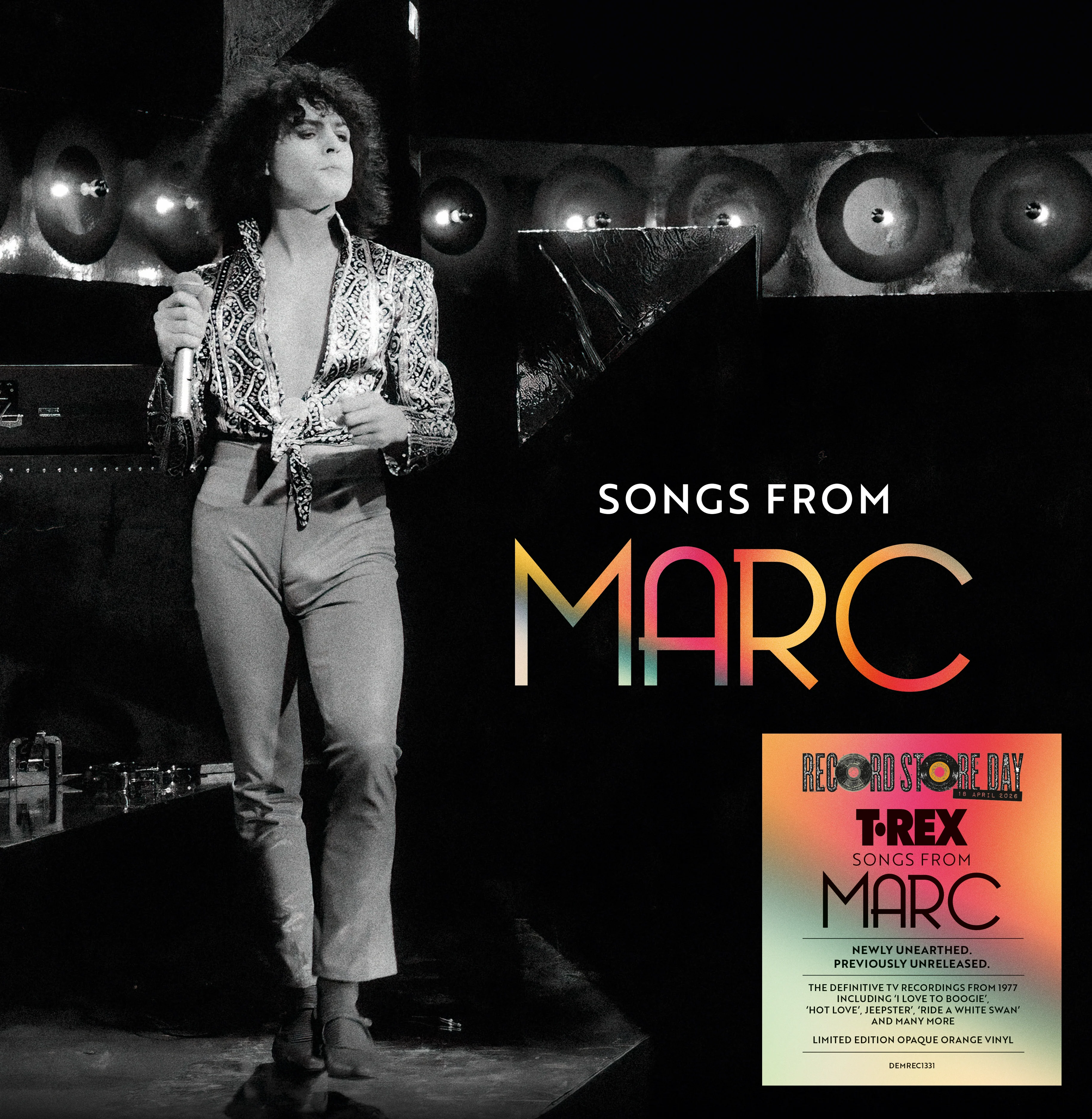 T. Rex - Songs from "Marc" - 1LP - Limited Edition Opaque Orange Vinyl  [RSD 2026] - Image 2