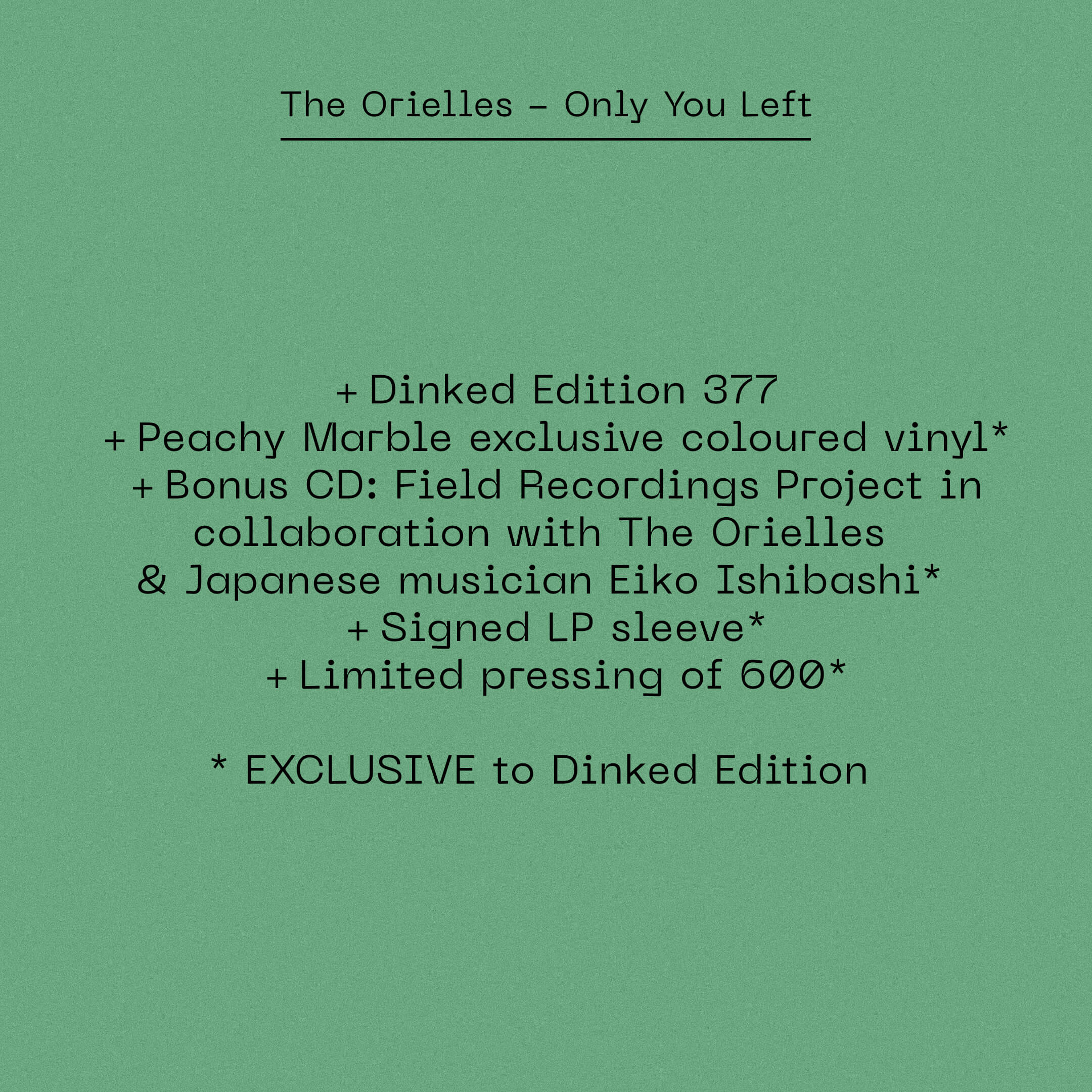 The Orielles - Only You Left - Image 3