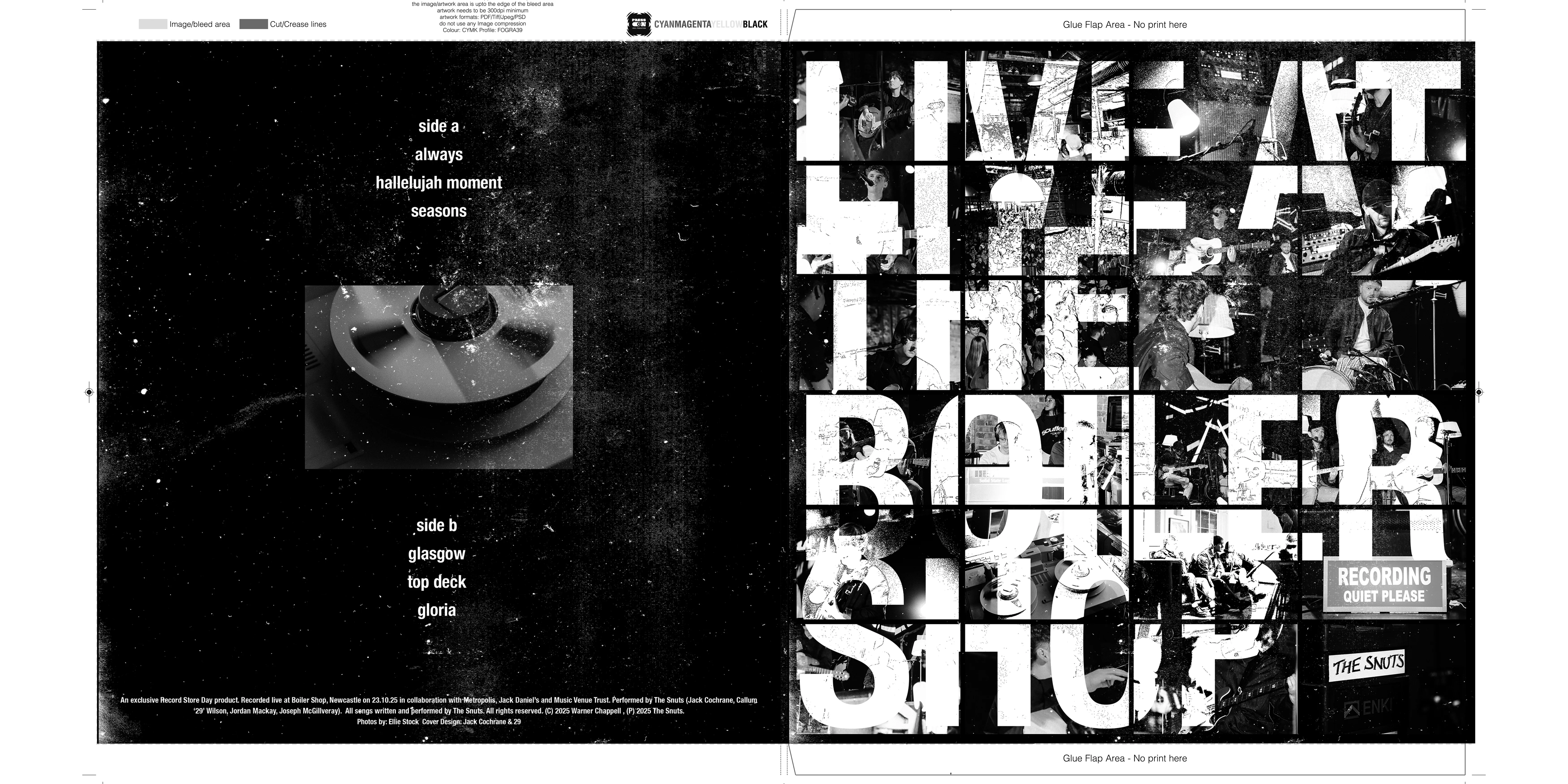 The Snuts - The Snuts - Live at the Boiler Shop - 12" - Black Vinyl  [RSD 2026]