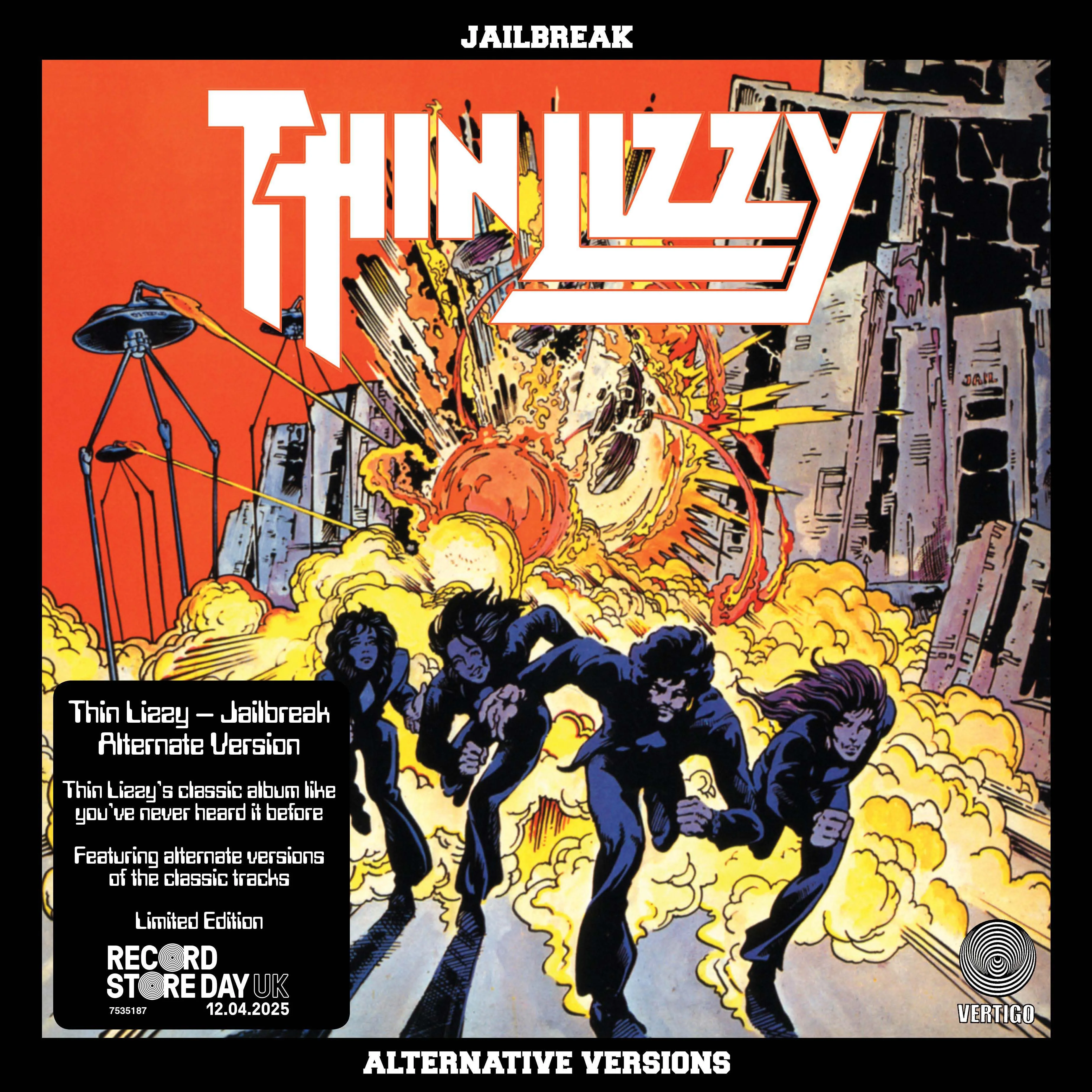 Thin Lizzy - Jailbreak (Alternate Version) - 1LP - Black Vinyl  [RSD 2025] - Image 2