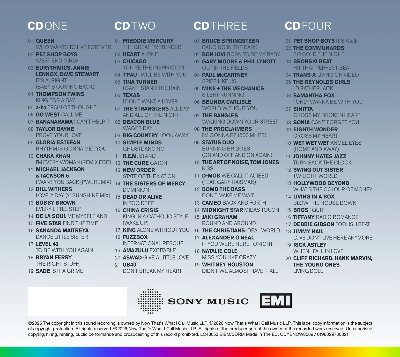 Various Artists - NOW – Yearbook 1985-1989: The Final Chapter - Image 2
