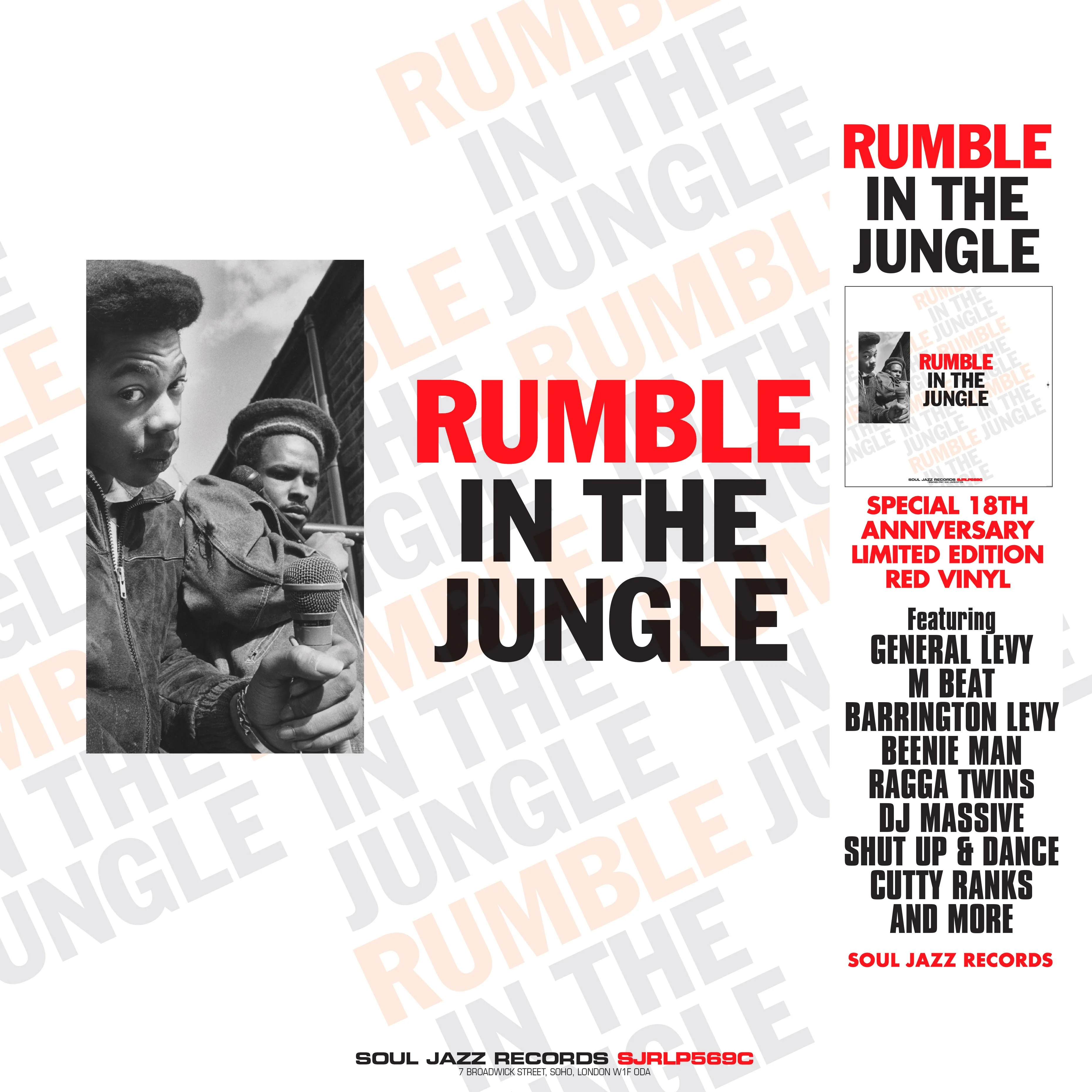 Various Artists - Rumble In The Jungle (18th Anniversary Edition) - 1LP - Red Vinyl  (+ download code)   [RSD 2025] - Image 2