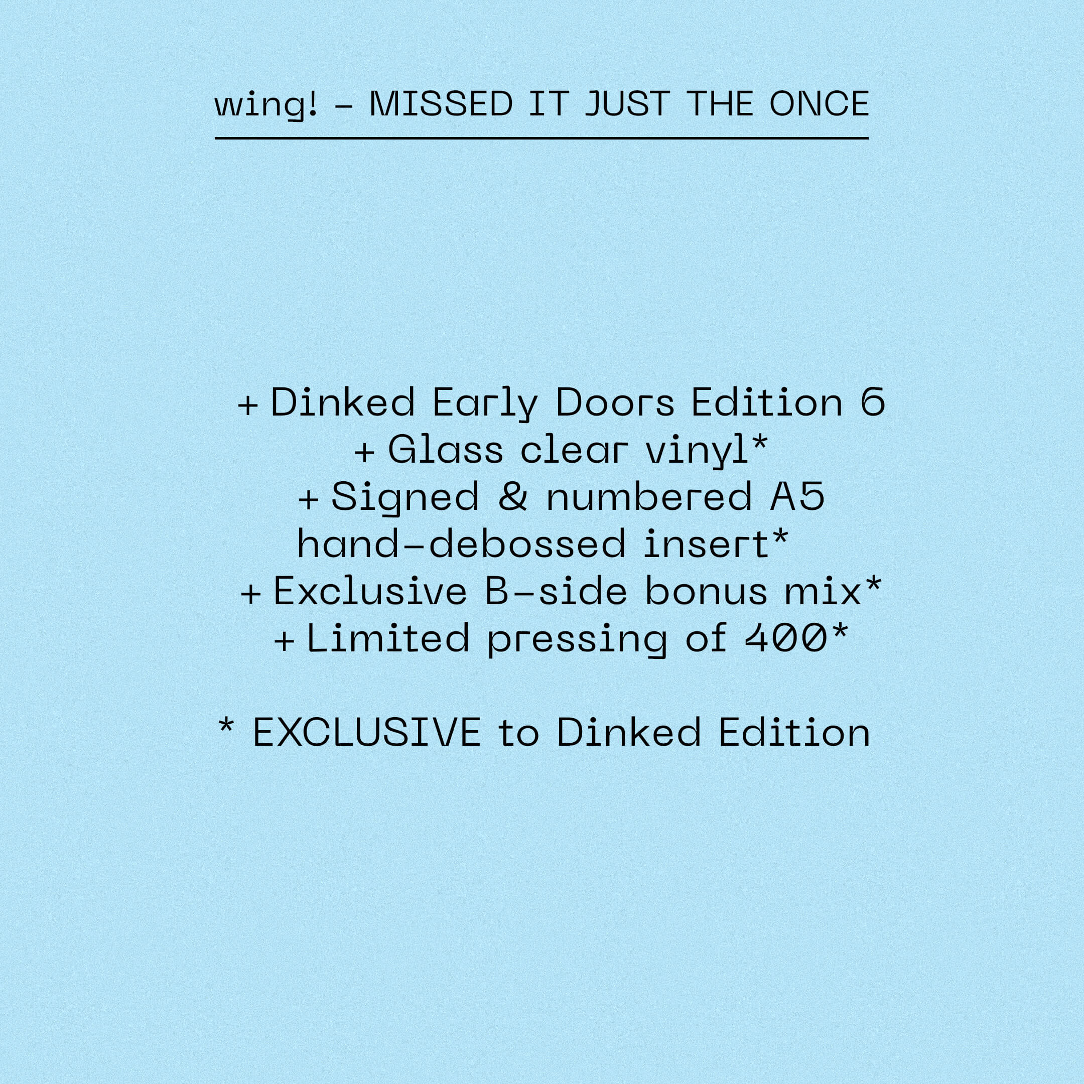 Wing! - MISSED IT JUST THE ONCE - Image 3